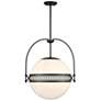 1_Savoy House Thornhill 20" Wide Matte Black Pendant Light