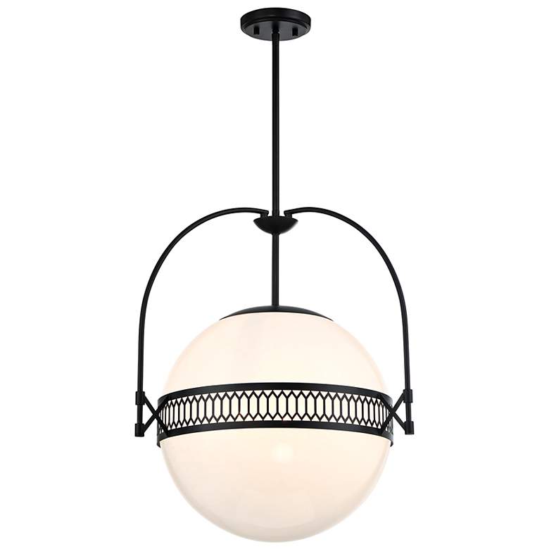 Image 3 Savoy House Thornhill 20" Wide Matte Black Pendant Light more views