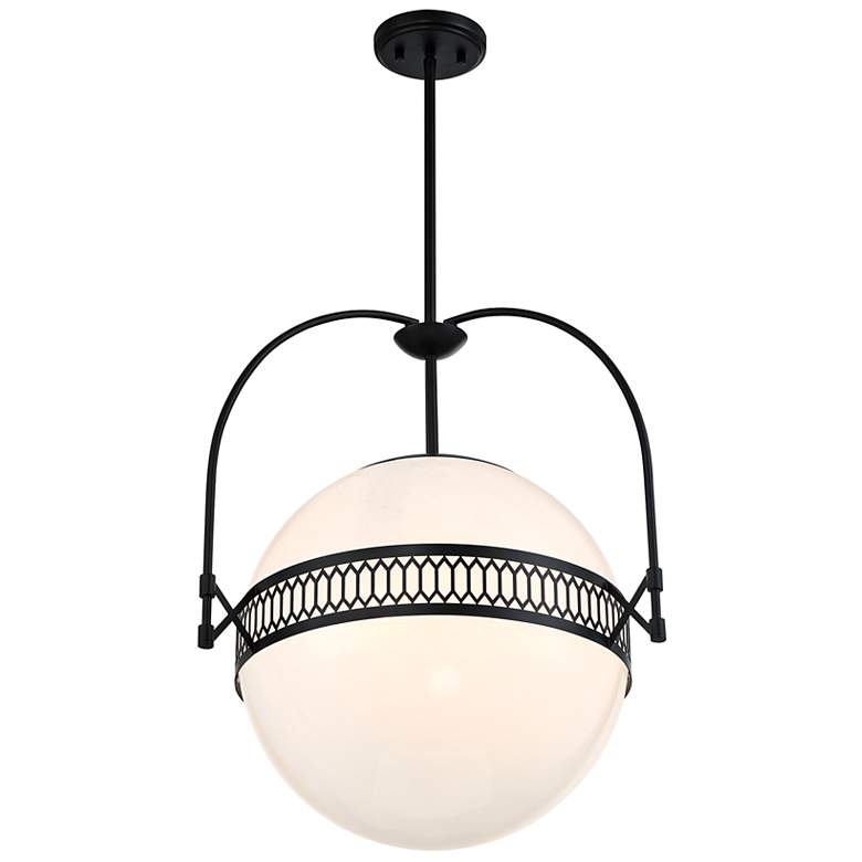 Image 5 Savoy House Thornhill 20" Wide Matte Black Pendant Light more views