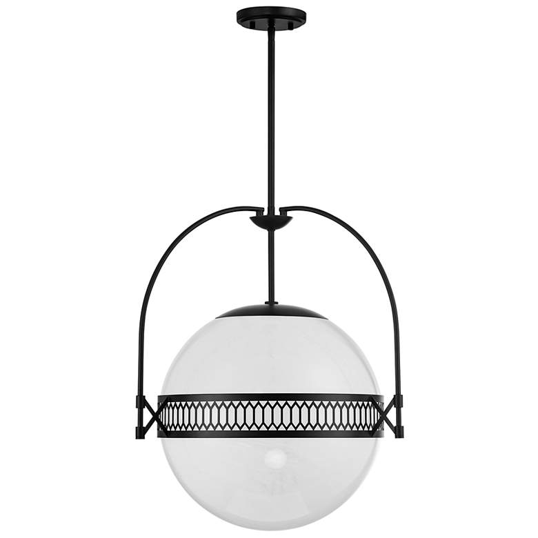 Image 6 Savoy House Thornhill 20" Wide Matte Black Pendant Light more views