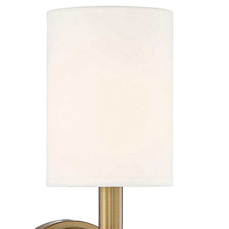 Image 2 Savoy House Tivoli 19"H Matte Black Warm Brass Wall Sconce more views