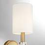 3_Savoy House Tivoli 19"H Matte Black Warm Brass Wall Sconce more views
