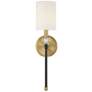 6_Savoy House Tivoli 19"H Matte Black Warm Brass Wall Sconce more views