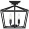 Savoy House Townsend 13" Wide Bronze 4-Light Ceiling Light