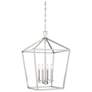 1_Savoy House Townsend 17" Wide Satin Nickel 4-Light Pendant