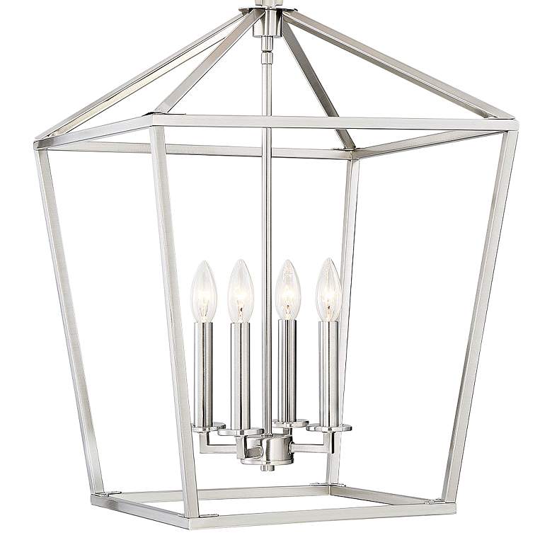 Image 2 Savoy House Townsend 17" Wide Satin Nickel 4-Light Pendant more views