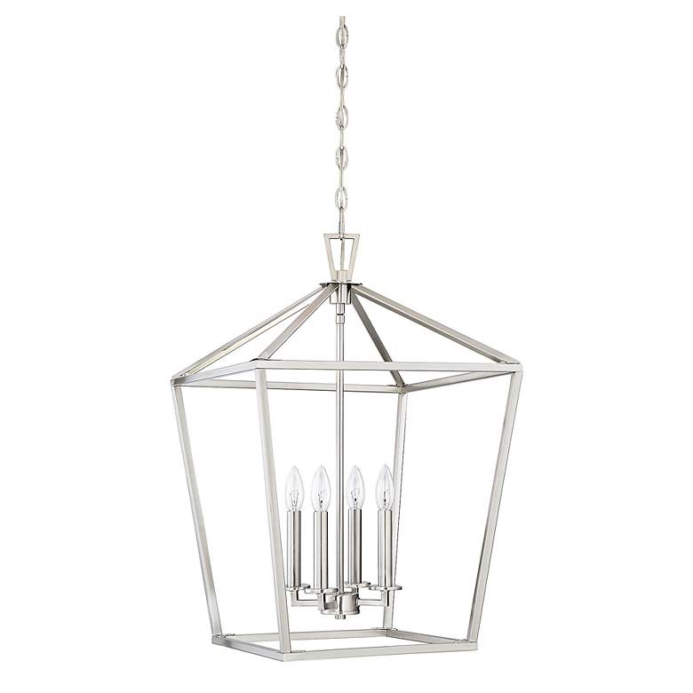 Image 3 Savoy House Townsend 17" Wide Satin Nickel 4-Light Pendant more views