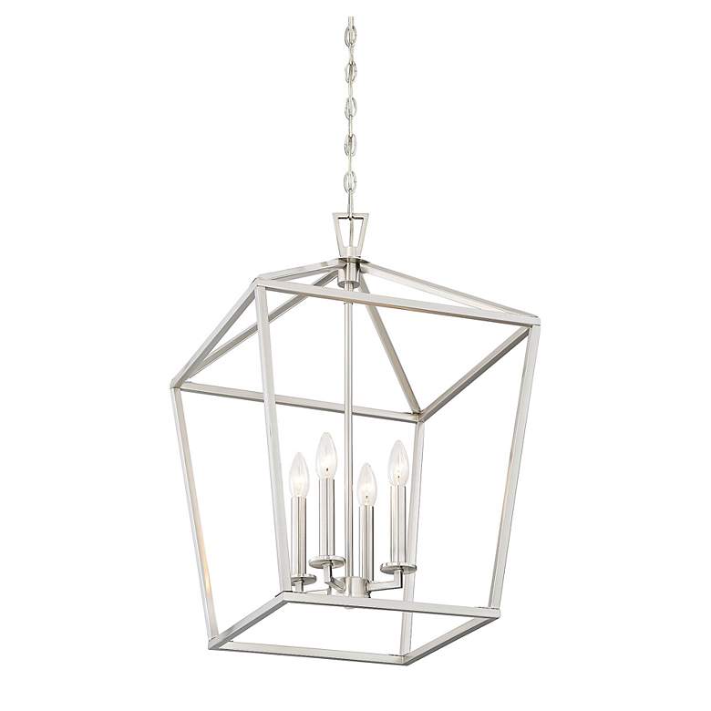 Image 5 Savoy House Townsend 17" Wide Satin Nickel 4-Light Pendant more views