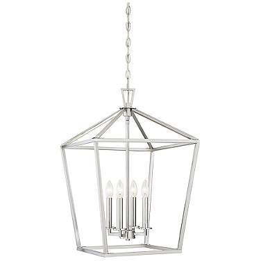 Savoy House Townsend 17" Wide Satin Nickel 4-Light Pendant