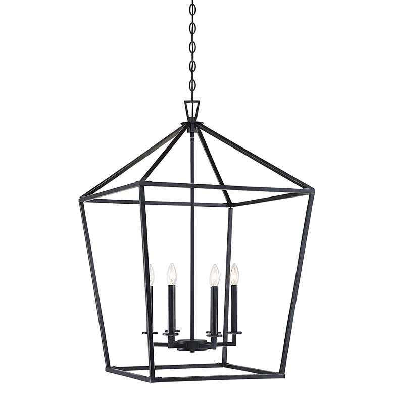 Image 3 Savoy House Townsend 24" Wide Matte Black 6-Light Pendant