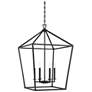 3_Savoy House Townsend 24" Wide Matte Black 6-Light Pendant