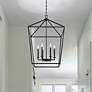 2_Savoy House Townsend 24" Wide Matte Black 6-Light Pendant