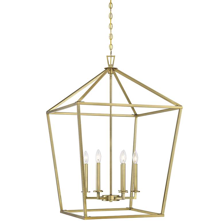 Image 1 Savoy House Townsend 24" Wide Warm Brass 6-Light Pendant
