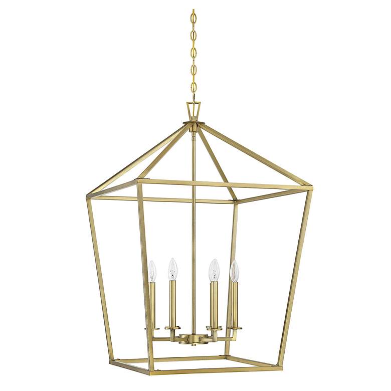 Image 3 Savoy House Townsend 24" Wide Warm Brass 6-Light Pendant more views