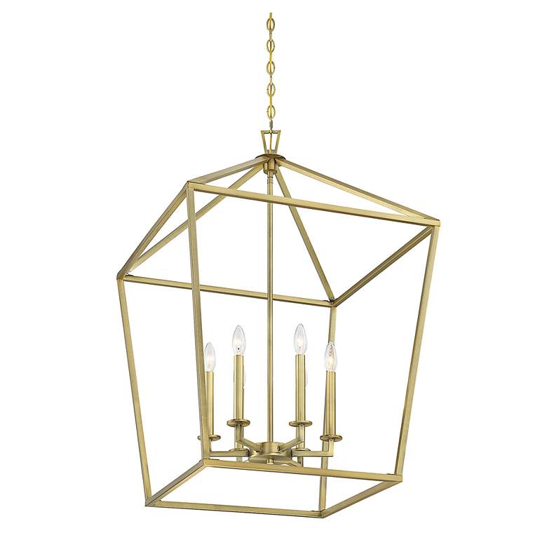 Image 4 Savoy House Townsend 24" Wide Warm Brass 6-Light Pendant more views