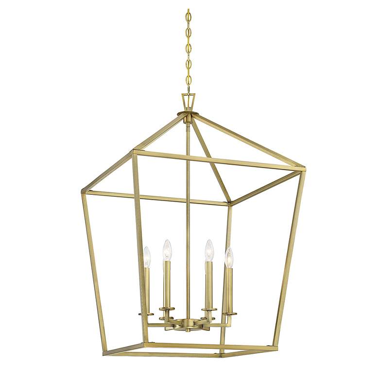 Image 5 Savoy House Townsend 24" Wide Warm Brass 6-Light Pendant more views