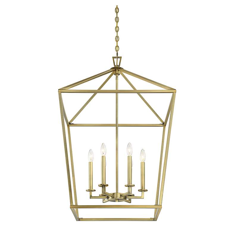 Image 6 Savoy House Townsend 24" Wide Warm Brass 6-Light Pendant more views