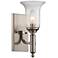 Savoy House Trudy 11 1/4" High Satin Nickel Wall Sconce