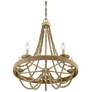 1_Savoy House Truly 26" Wide Natural Wood 5-Light Chandelier