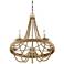Savoy House Truly 26" Wide Natural Wood 5-Light Chandelier