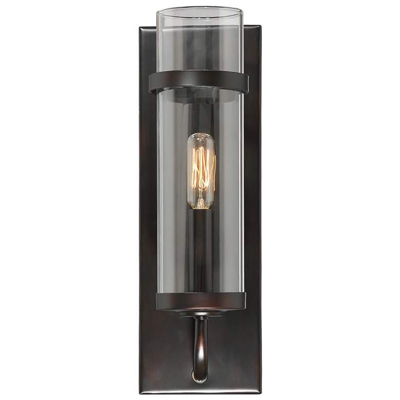 Image 1 Savoy House Tulsa 13.75 inch High English Bronze 1-Light Wall Sconce