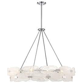Image1 of Savoy House Vasare 38" Wide Chrome 12-Light Pendant