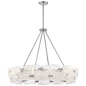 Image5 of Savoy House Vasare 38" Wide Chrome 12-Light Pendant more views