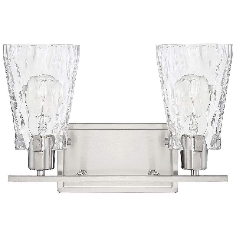 Image 2 Savoy House Vaughan 14.25" Wide 2-Light Satin Nickel Bath Light more views
