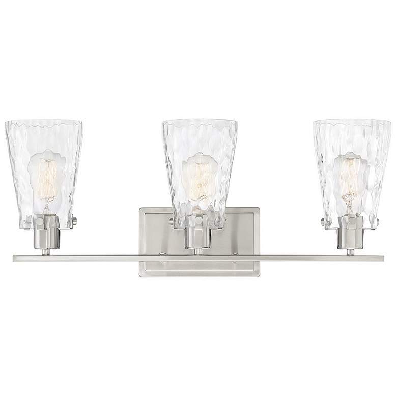 Image 1 Savoy House Vaughan 23.75 inch Wide 3-Light Satin Nickel Bath Light