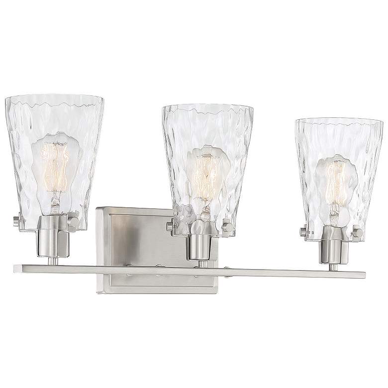 Image 3 Savoy House Vaughan 23.75" Wide 3-Light Satin Nickel Bath Light more views