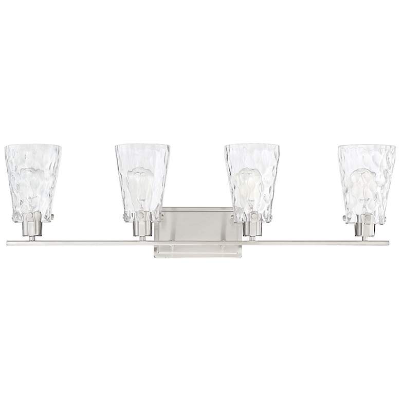 Image 2 Savoy House Vaughan 32.5" Wide 4-Light Satin Nickel Bath Light more views
