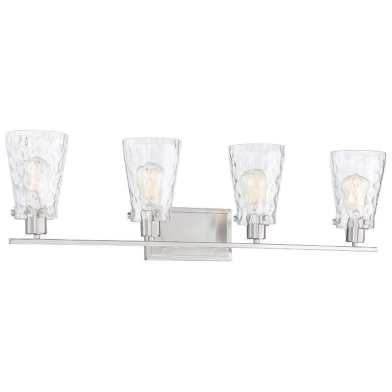 Image 3 Savoy House Vaughan 32.5" Wide 4-Light Satin Nickel Bath Light more views