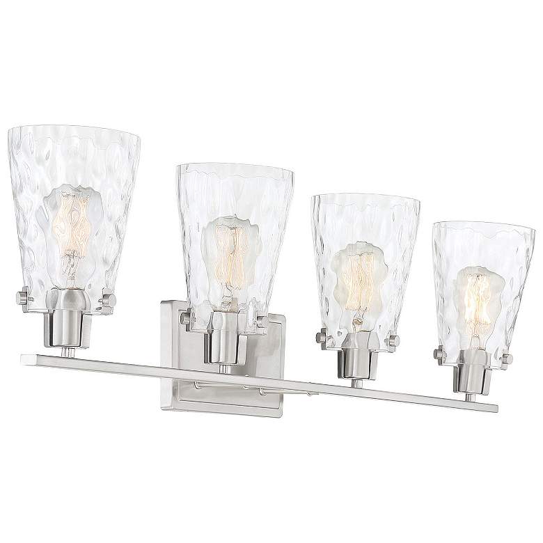 Image 4 Savoy House Vaughan 32.5" Wide 4-Light Satin Nickel Bath Light more views