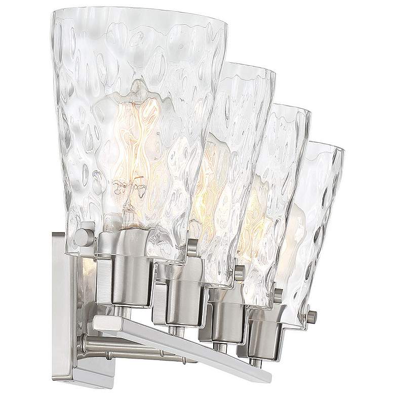 Image 5 Savoy House Vaughan 32.5" Wide 4-Light Satin Nickel Bath Light more views