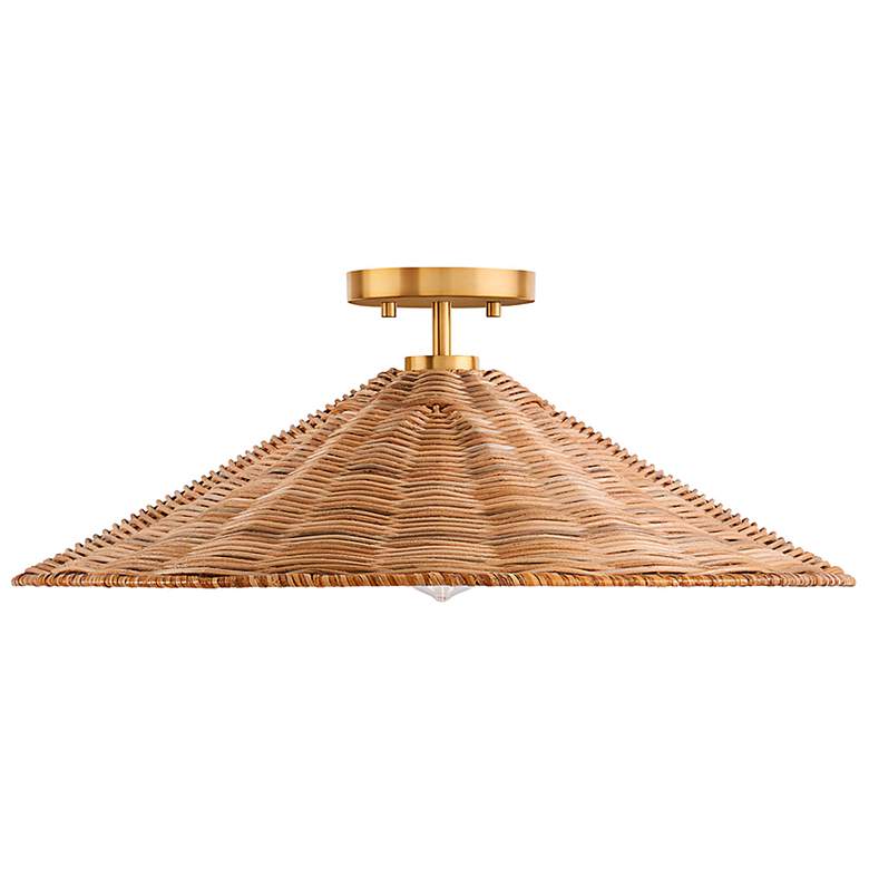 Image 3 Savoy House Vendome 22" Wide Natural Brass Ceiling Light more views
