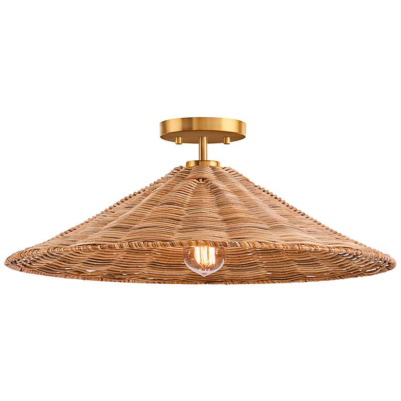 Image 4 Savoy House Vendome 22" Wide Natural Brass Ceiling Light more views