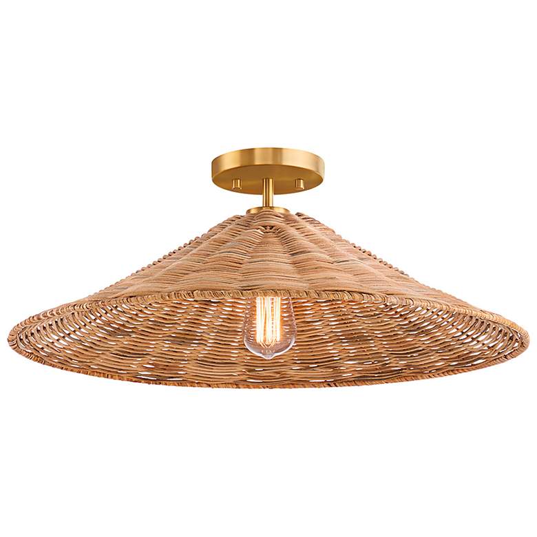 Image 5 Savoy House Vendome 22" Wide Natural Brass Ceiling Light more views