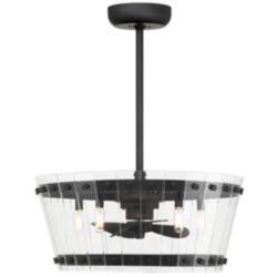 Savoy House Ventari 5-Light Matte Black LED Fan D&#39;Lier