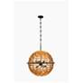 Thumbnail2 of Savoy House Ventura 26" Wide Matte Black and Gold 10-Light Pendant more views