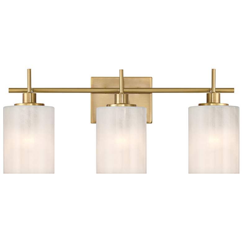 Image 1 Savoy House Verity 22" Wide Natural Brass 3-Light Bath Light