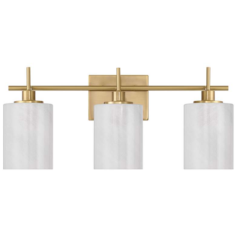 Image 2 Savoy House Verity 22" Wide Natural Brass 3-Light Bath Light more views