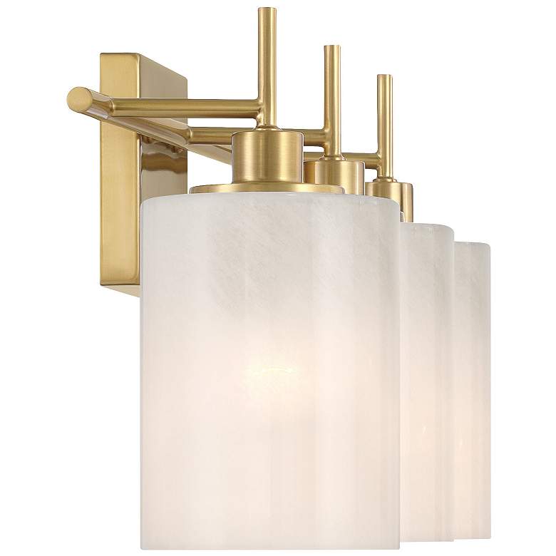 Image 5 Savoy House Verity 22" Wide Natural Brass 3-Light Bath Light more views