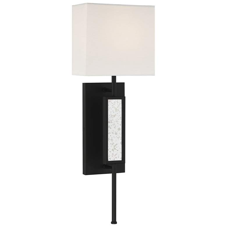 Image 1 Savoy House Victor 23 inch High Matte Black 1-Light Wall Sconce