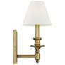 5_Savoy House Washburn 15" High Warm Brass Wall Sconce more views