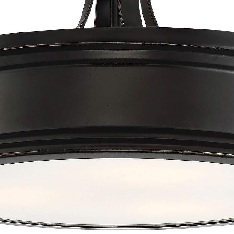 Image 2 Savoy House Watkins 16" Wide Bronze Ceiling Light more views