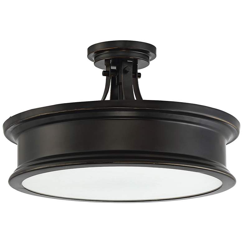 Image 3 Savoy House Watkins 16" Wide Bronze Ceiling Light more views