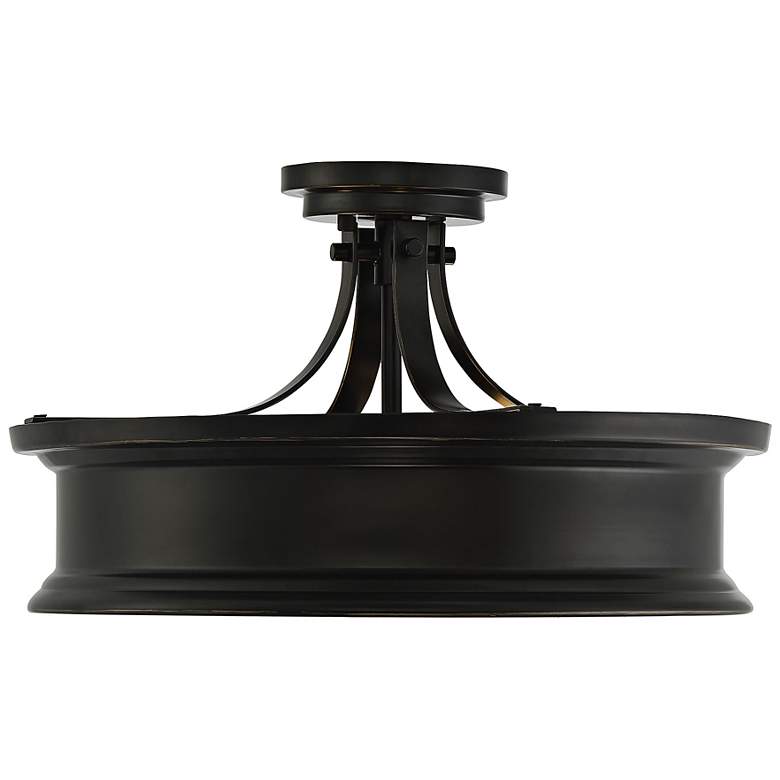 Image 7 Savoy House Watkins 16" Wide Bronze Ceiling Light more views