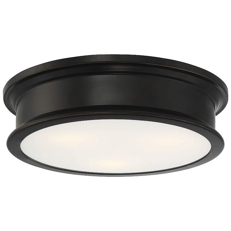 Image 1 Savoy House Watkins 16" Wide Classic Bronze Ceiling Light