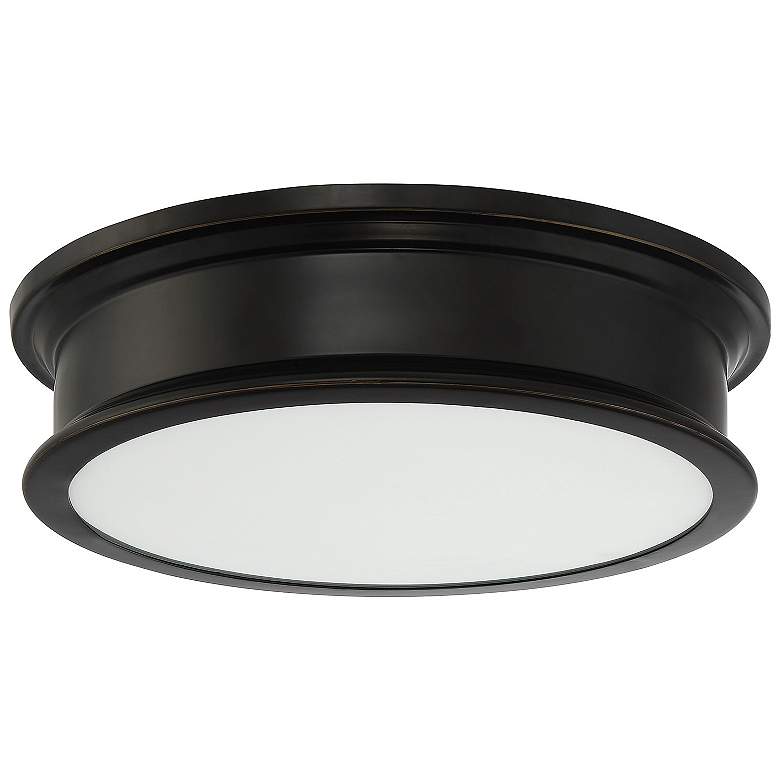 Image 2 Savoy House Watkins 16" Wide Classic Bronze Ceiling Light more views