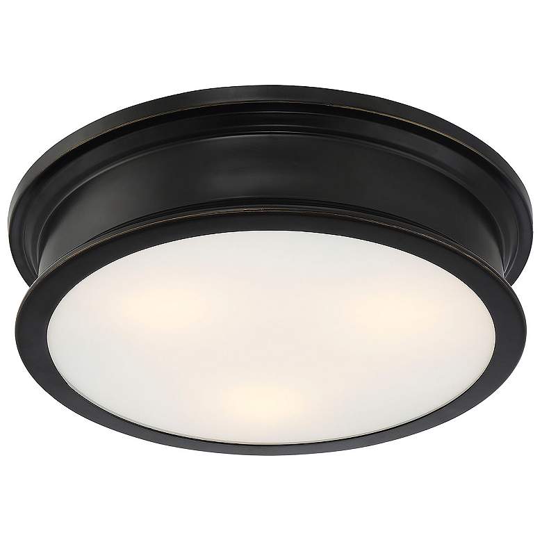 Image 4 Savoy House Watkins 16" Wide Classic Bronze Ceiling Light more views